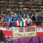 I Soci del Roma Club Eur Torrino alla semifinale Italia Germania degli Europei a Varsavia_